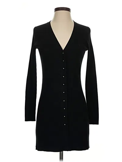 Pre-owned Elie Tahari Cardigan Sweater In Black