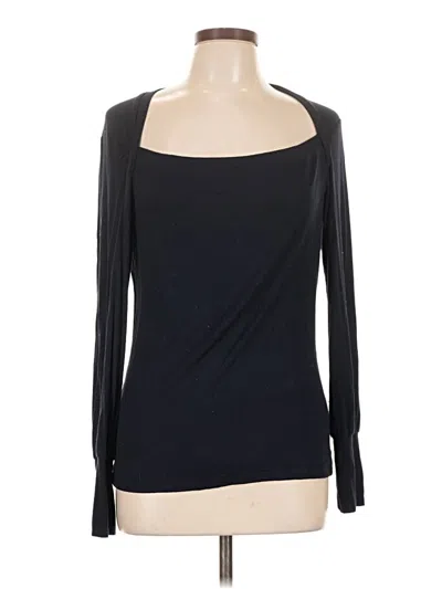 Pre-owned Elie Tahari Cardigan Sweater In Black