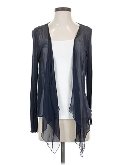 Pre-owned Elie Tahari Cardigan Sweater In Black