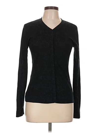 Pre-owned Elie Tahari Cardigan Sweater In Black