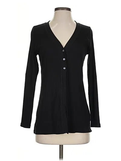 Pre-owned Elie Tahari Cardigan Sweater In Black