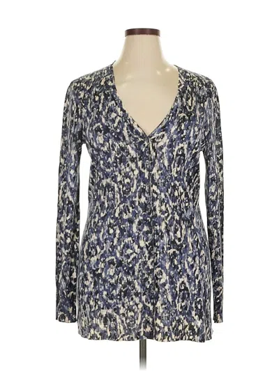 Pre-owned Elie Tahari Cardigan Sweater In Blue