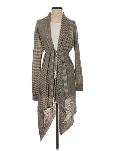 Pre-owned Elie Tahari Cardigan Sweater In Gray