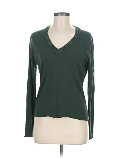 Pre-owned Elie Tahari Cardigan Sweater In Green