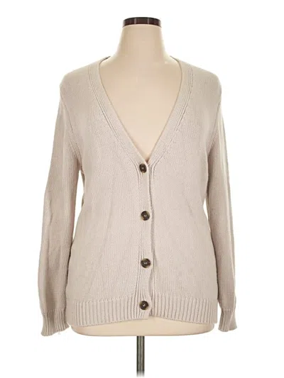 Pre-owned Elie Tahari Cardigan Sweater In Tan