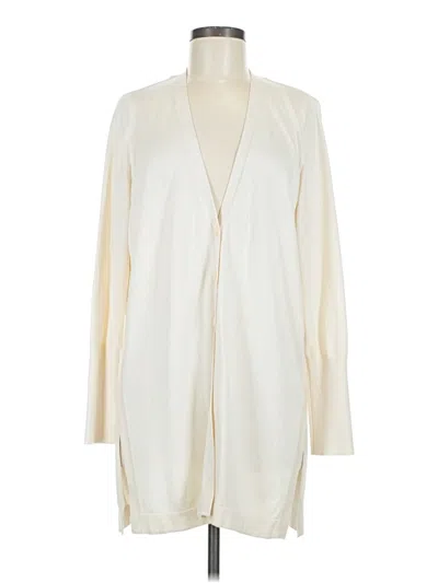 Pre-owned Elie Tahari Cardigan Sweater In White