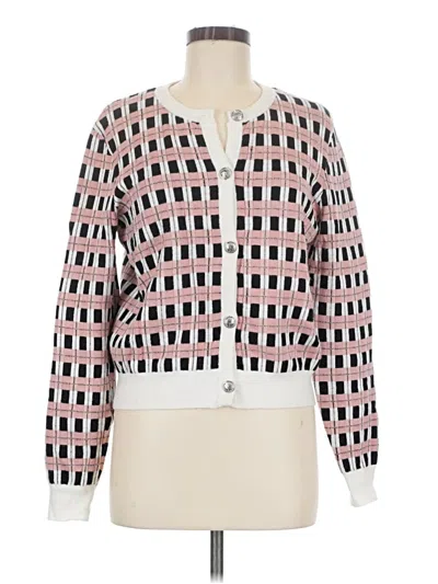 Pre-owned Elie Tahari Cardigan Sweater In White