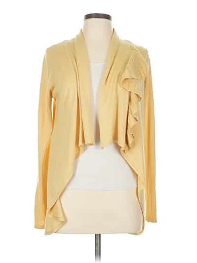 Pre-owned Elie Tahari Cardigan Sweater In Yellow