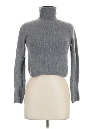 Pre-owned Elie Tahari Cashmere Pullover Sweater In Gray