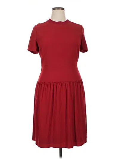 Pre-owned Elie Tahari Casual Dress In Burgundy