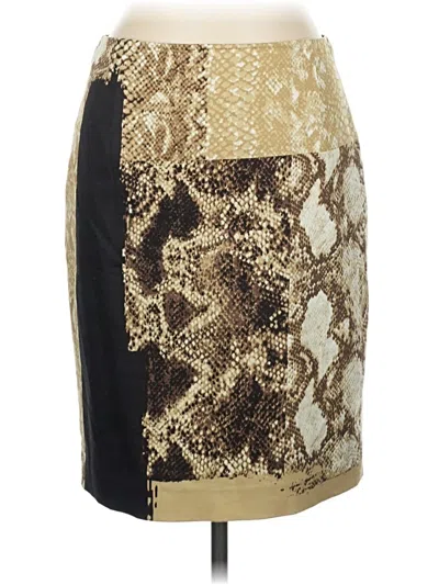Pre-owned Elie Tahari Casual Skirt In Gold
