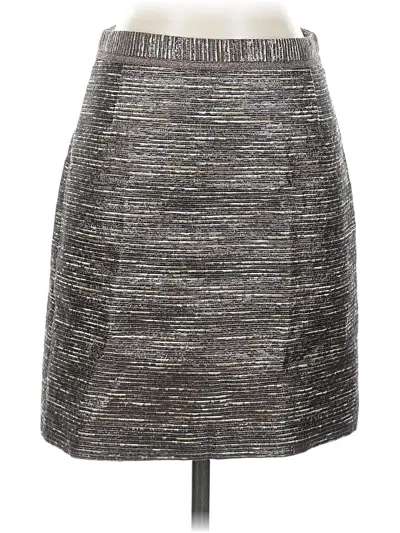 Pre-owned Elie Tahari Casual Skirt In Gray