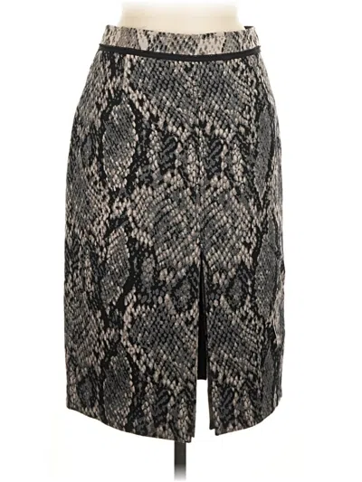 Pre-owned Elie Tahari Casual Skirt In Gray