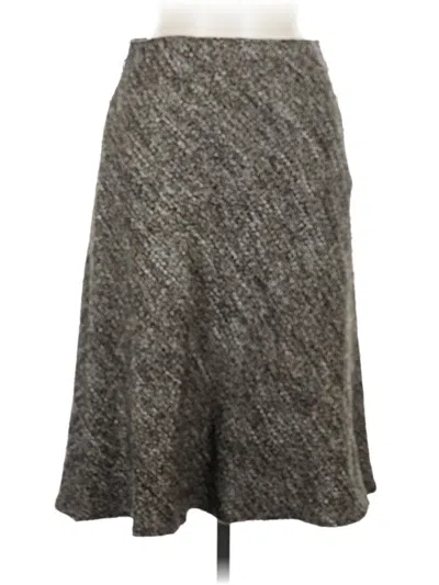 Pre-owned Elie Tahari Casual Skirt In Gray