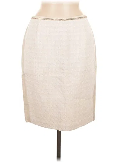 Pre-owned Elie Tahari Casual Skirt In Ivory