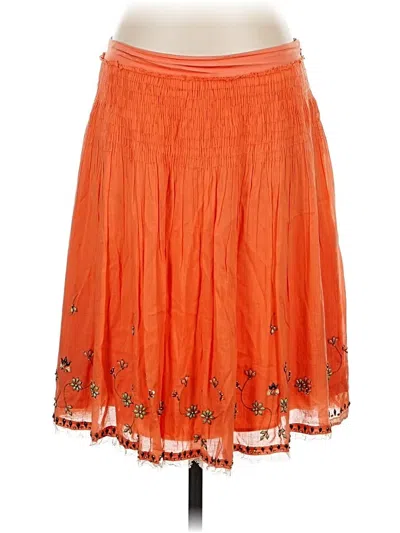 Pre-owned Elie Tahari Casual Skirt In Orange