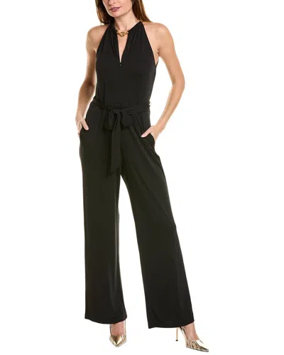 Elie Tahari Chain Halter Jumpsuit In Black