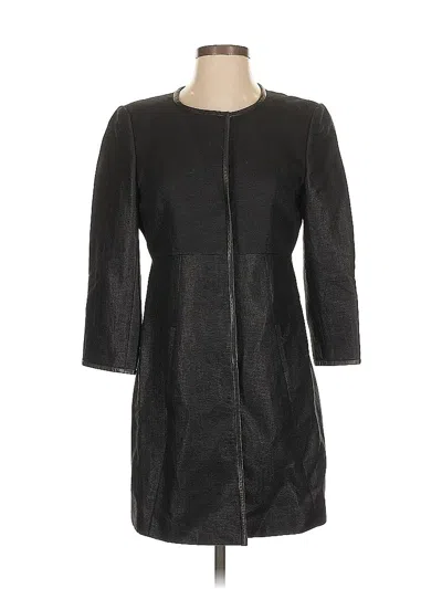 Pre-owned Elie Tahari Coat In Black