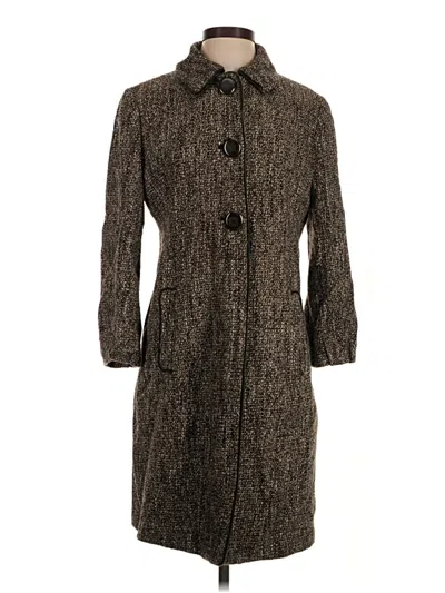 Pre-owned Elie Tahari Coat In Brown