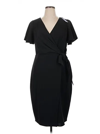 Elie Tahari Faux Wrap Dress In Black