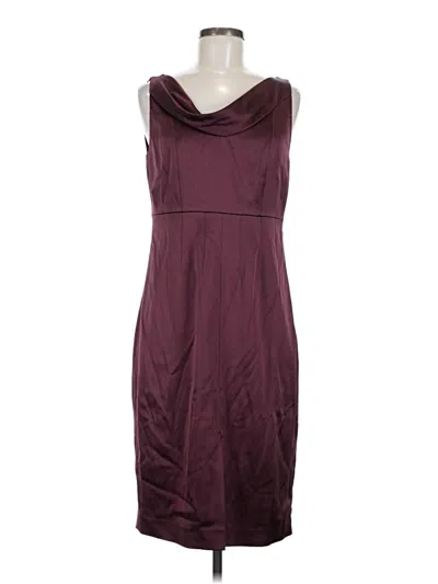 Pre-owned Elie Tahari Cocktail Dress In Burgundy