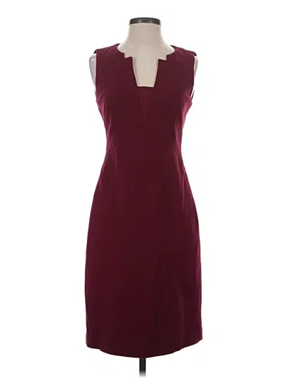 Pre-owned Elie Tahari Cocktail Dress In Burgundy