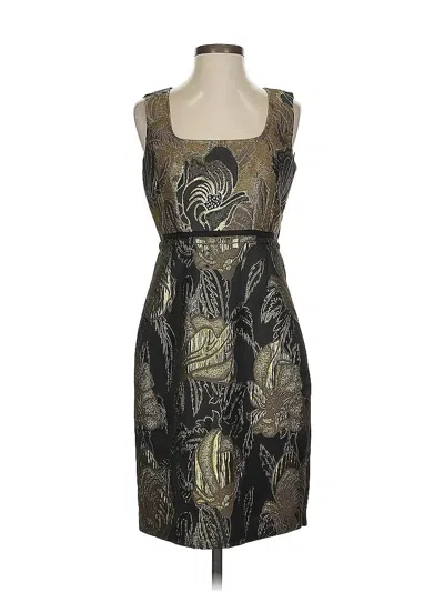 Pre-owned Elie Tahari Cocktail Dress In Gold