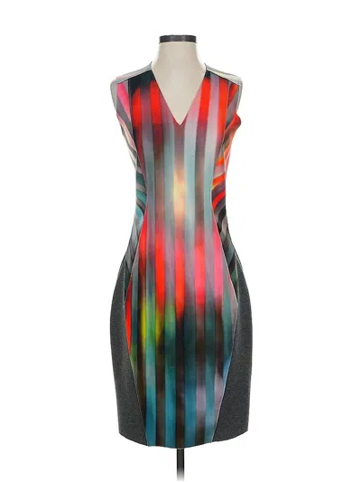 Pre-owned Elie Tahari Cocktail Dress In Gray