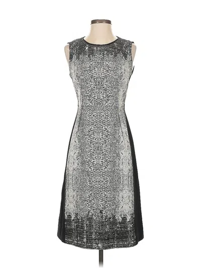 Pre-owned Elie Tahari Cocktail Dress In Gray