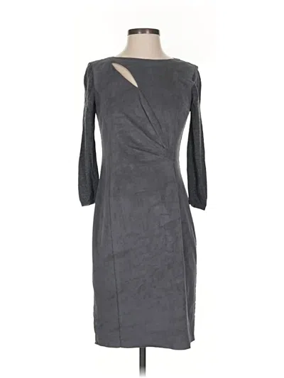 Pre-owned Elie Tahari Cocktail Dress In Gray