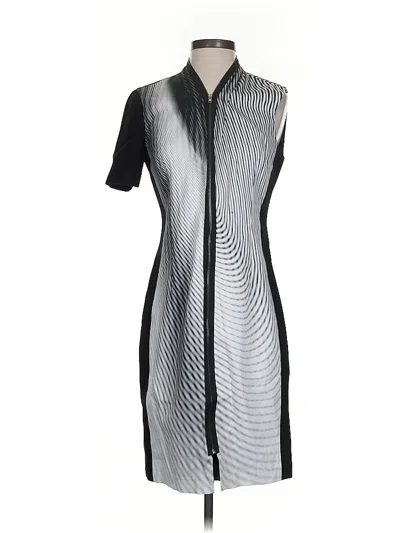 Pre-owned Elie Tahari Cocktail Dress In Silver