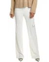 Shop Elie Tahari Crepe Side Tie Pant In White