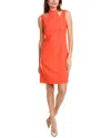Elie Tahari Cutout Sheath Dress In Red