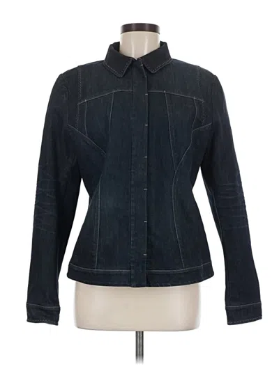 Pre-owned Elie Tahari Denim Jacket In Blue