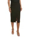Elie Tahari Draped Front Skirt In Black