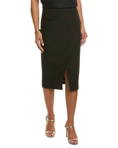Elie Tahari Draped Front Skirt In Black