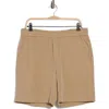 Elie Tahari Elastic Waist Shorts In Brown
