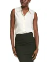 Elie Tahari Elie By  Bias Button Collared Shirt