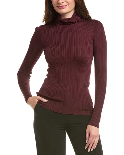 Elie Tahari Elie By  Turtleneck Top In Purple