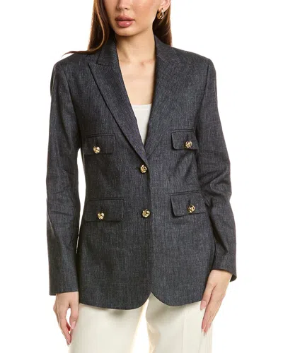 ELIE TAHARI ELLIE TAHARI LINEN-BLEND BLAZER