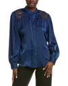 Elie Tahari Esperanza Blouse In Blue