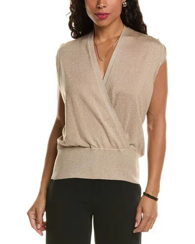 Elie Tahari Faux Wrap Sweater In Beige ModeSens