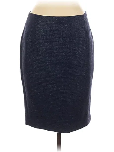 Pre-owned Elie Tahari Formal Skirt In Blue