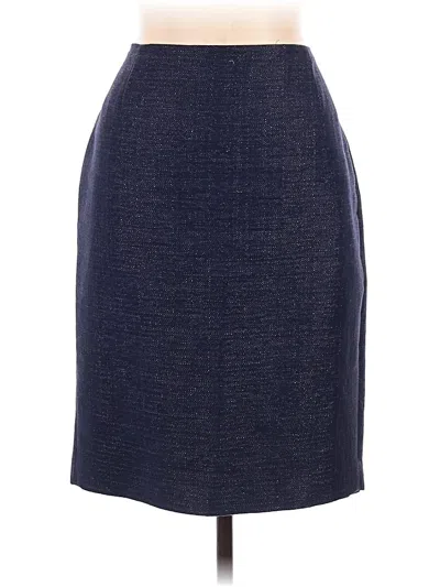 Pre-owned Elie Tahari Formal Skirt In Blue