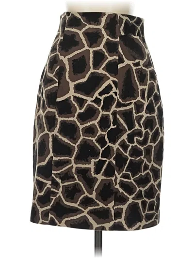 Pre-owned Elie Tahari Formal Skirt In Brown