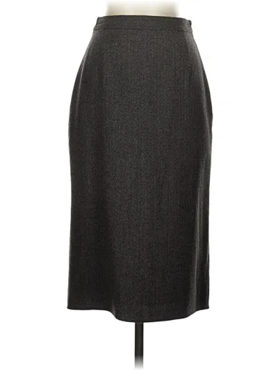 Pre-owned Elie Tahari Formal Skirt In Gray