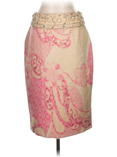 Pre-owned Elie Tahari Formal Skirt In Pink