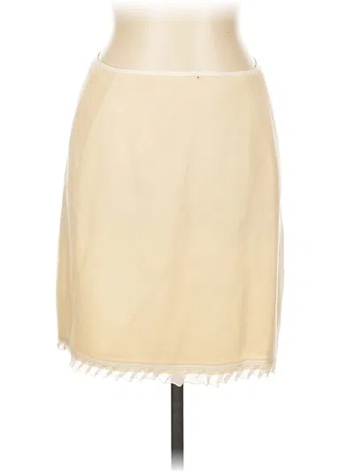 Pre-owned Elie Tahari Formal Skirt In White