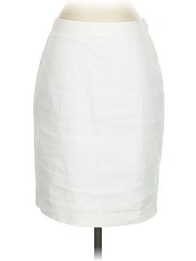 Pre-owned Elie Tahari Formal Skirt In White