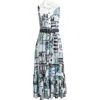 Elie Tahari Francia City Of Dreams Belted Shirtdress
